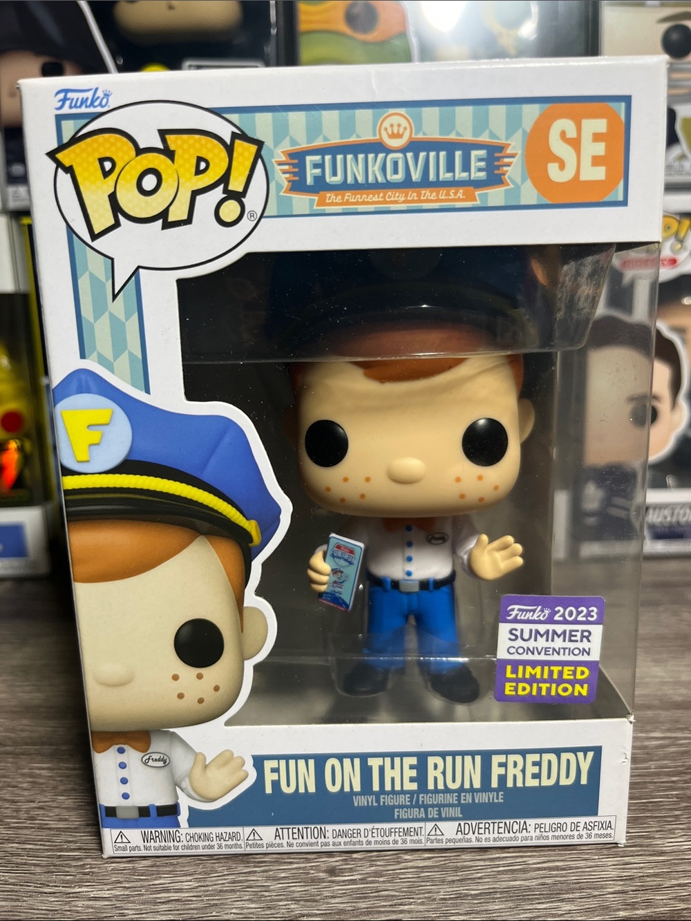 Funko Fun on the Run Freddy Pop! - Blue, White, Yellow